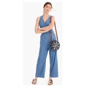 J. Crew Point Sur Wide-Leg Tailored Indigo Jumpsuit